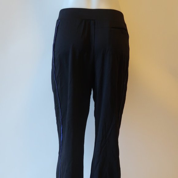 SPAY BY CHICO'S BLACK PINSTRIPE PANT 1 US-M/8 * - Picture 8 of 10